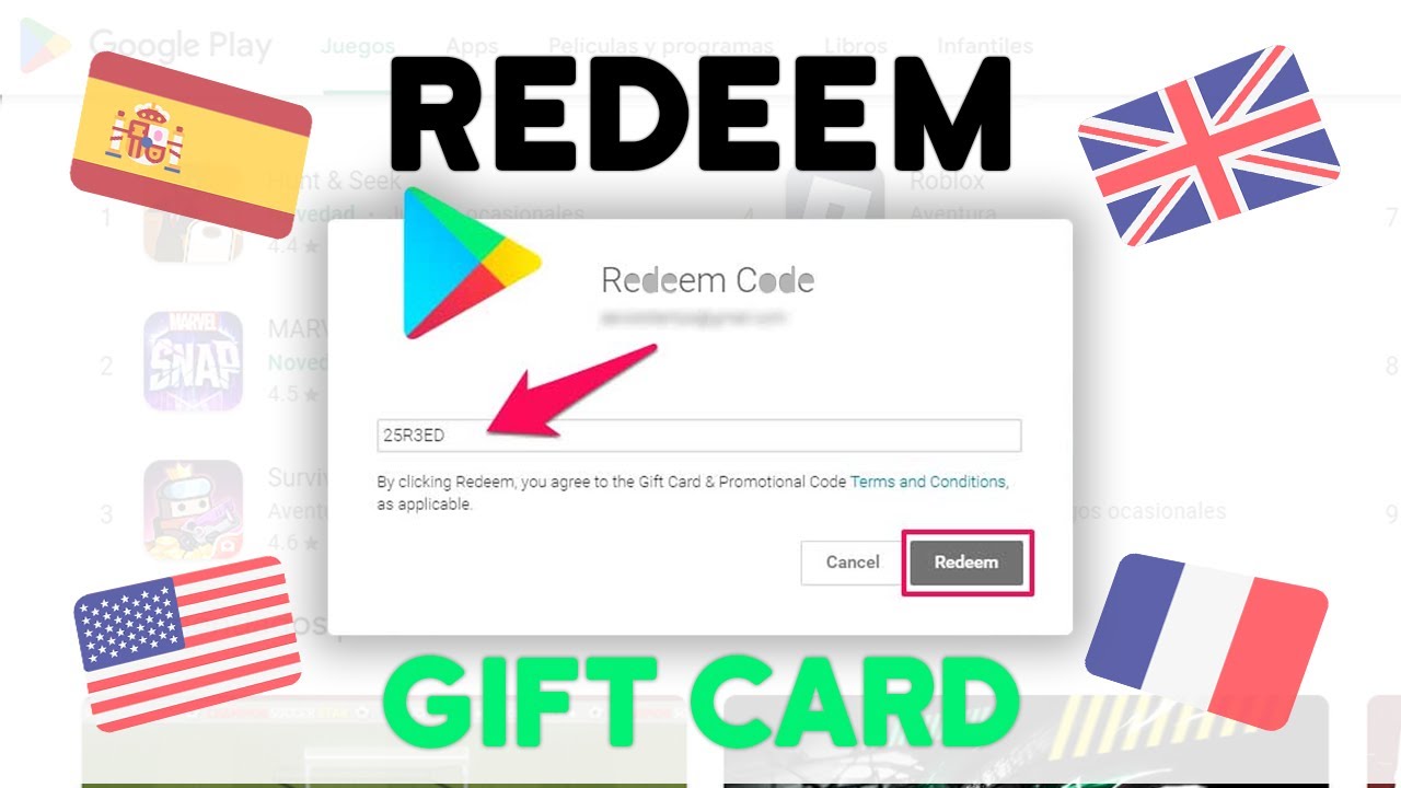 Gift Card Google Play Store 50Eur