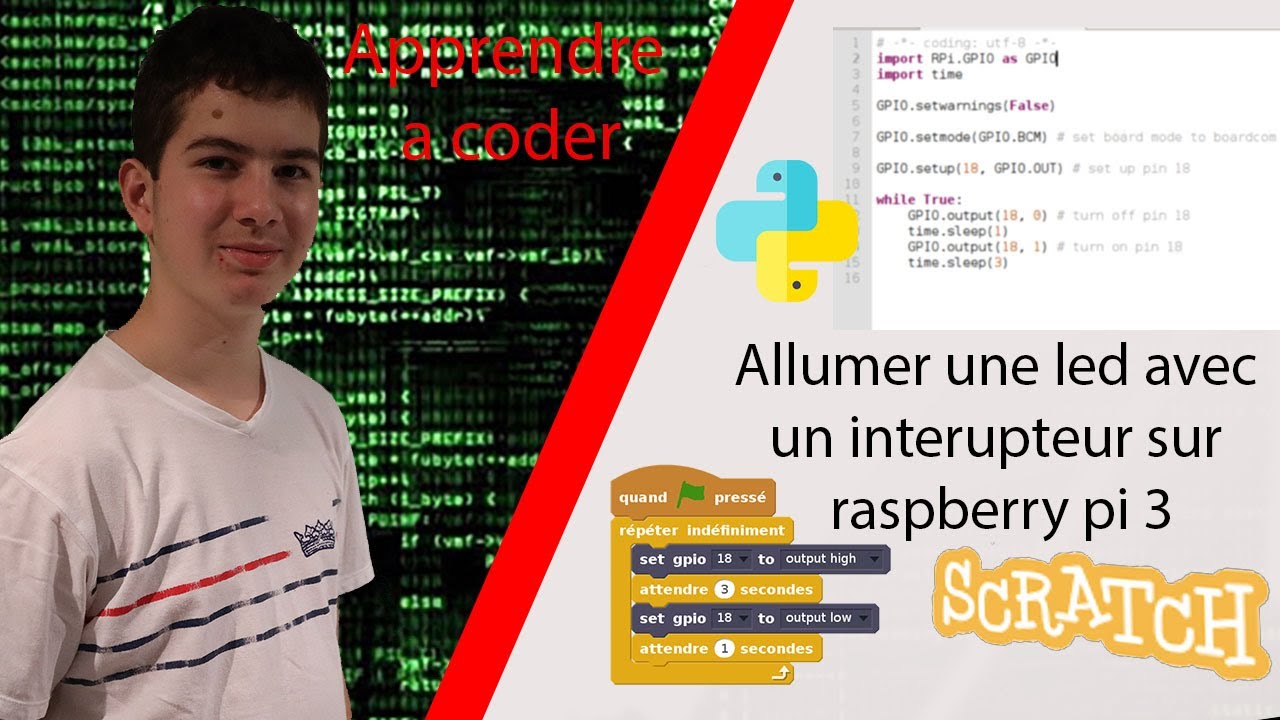 Allumer Une Led Avec Interrupteur En Scratch Et Python 4K FR YouTube Allumer une led avec interrupteur en scratch et python 4k fr youtube