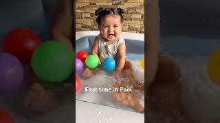 Baby enjoying in Pool 🥳 #babyshorts #cutebaby #babyboy #babyinspiration #pool #summer #summertime