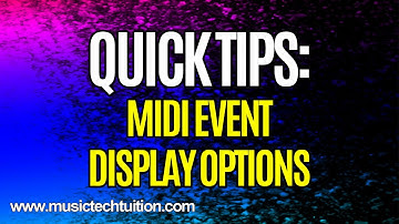 Cubase Quick Tips: MIDI Part Appearance