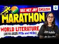 UGC NET English Marathon Class 2026 | World Literature Complete Revision | PYQs & MCQs (2010–2025)