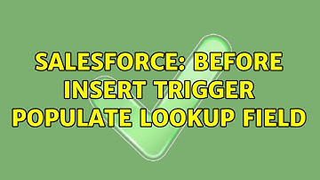 Salesforce: Before Insert Trigger Populate Lookup Field
