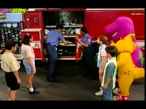 Барни, И, Его, Друзья, Вот, Едет, Пожарная, Машина, Barney, Friends, Here, ...