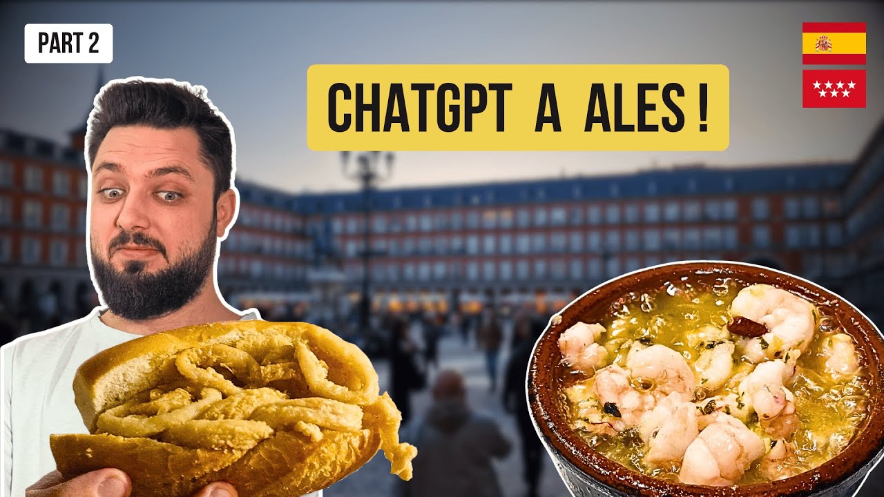 MADRID: Am mâncat CEI MAI BUNI creveți din viața mea! Sandvișuri cu Calamari, Jamon și altele Part 2