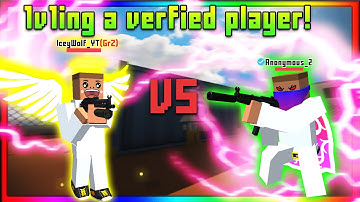 1V1ing A Verified Player In Krunker!?( i clapped him :D)