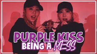 Purple kiss being a mess