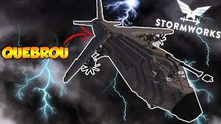 A ASA DO AVIÃO QUEBROU NA TEMPESTADE! StormWorks screenshot 4