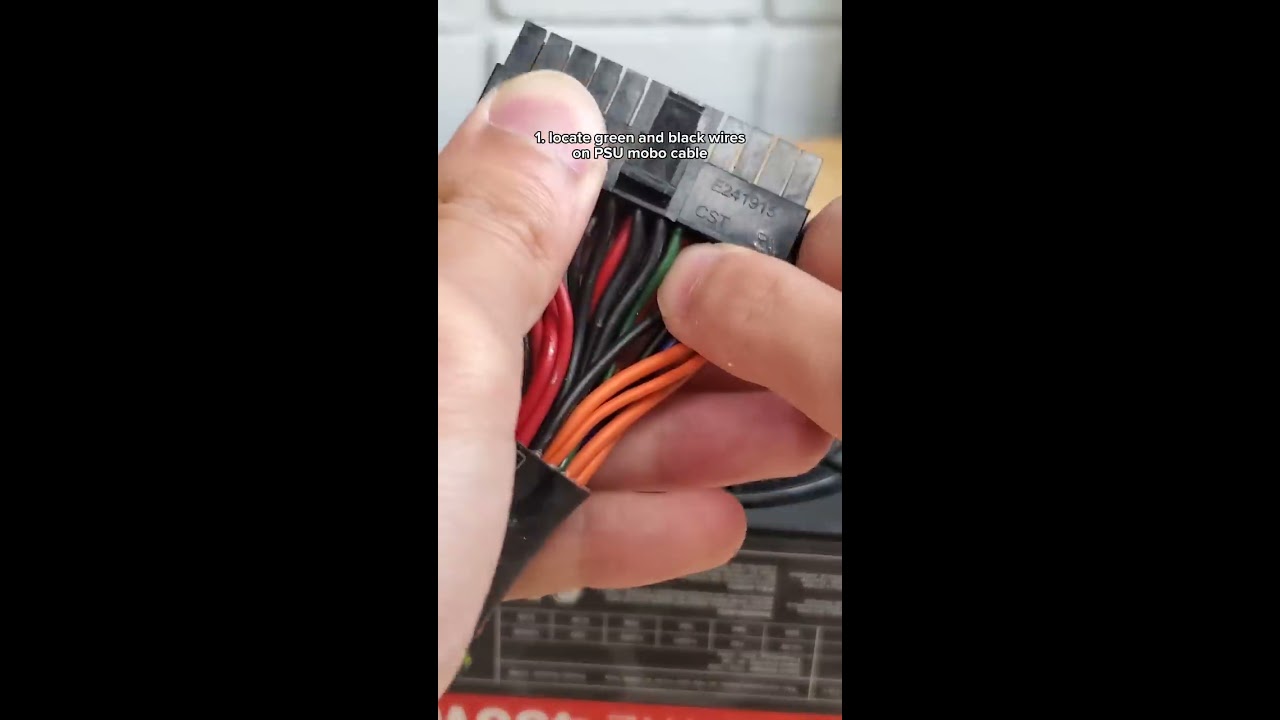 Turning On A Power Supply Without Motherboard Shorts