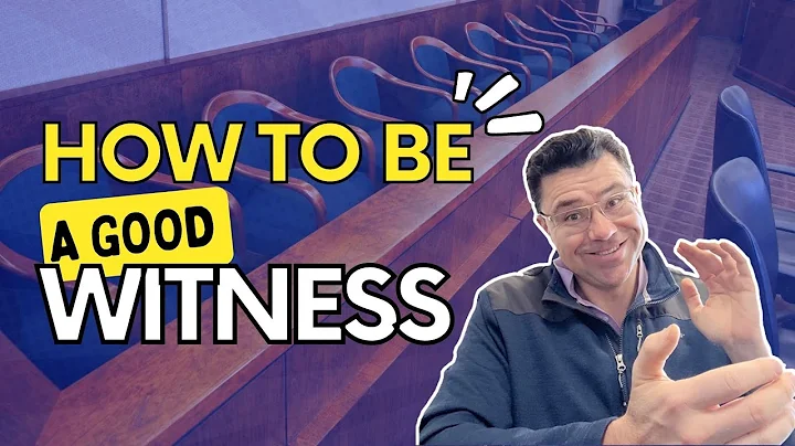 Personal Injury Lawsuit Deposition & Trial: How To Be A Good Witness?