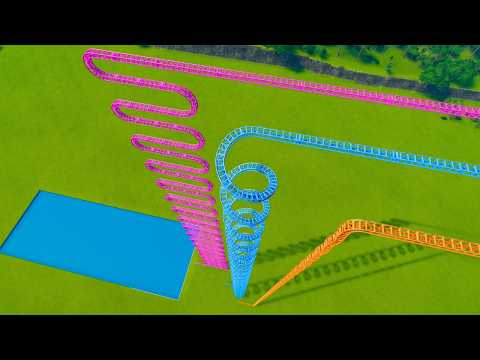 Wavy vs Spiral vs Snake Roller Coasters – Planet Coaster 2