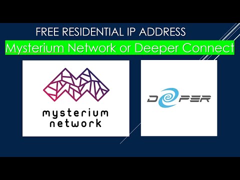 How To Get Residential IP Address US USA UK proxy any country VPN Free Mysterium DVPN Deeper Connect