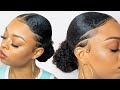 SLEEK LOW BUN NATURAL HAIR