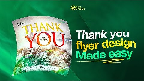 Church Thank you Flyer Design Manipulated with Adobe Photoshop Touch (PSCC 2019) || Pixellab 🔥