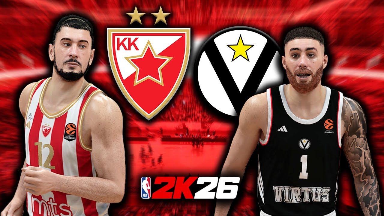 CRVENA ZVEZDA vs VIRTUS BOLOGNA - EUROLEAGUE - NBA 2K26 4K