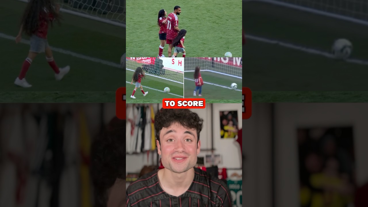 Salah’s Daughter Kayan Scores First Anfield Goal… 😊🫶
