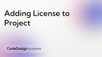 Adding License to your CodeDesign Project | CodeDesign Academy