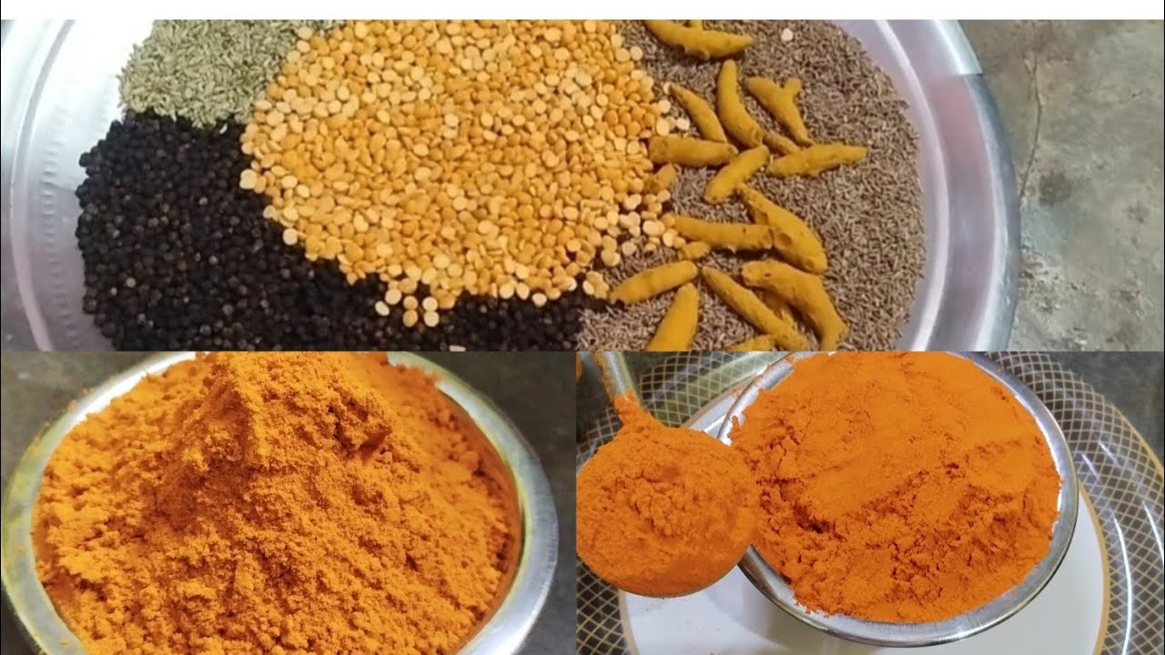 kulambu Milagai Powder & Turmeric Powder in tamil இந்த 1 தூள் போதும்