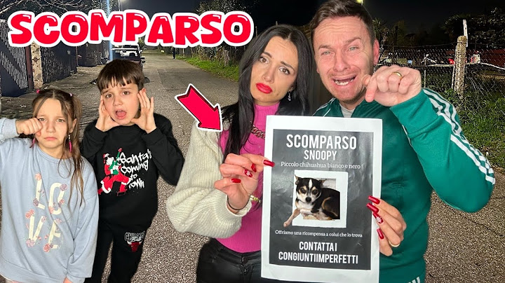 IL NOSTRO CANE È SCOMPARSO DI CASA!