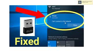 ALFA Wireless 3001N RealTek driver | Can not connect to this network (Fixed) | Windows 10 screenshot 2