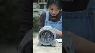 Genius girl repairs cutting machine that has been sitting for decades #restoration #machine