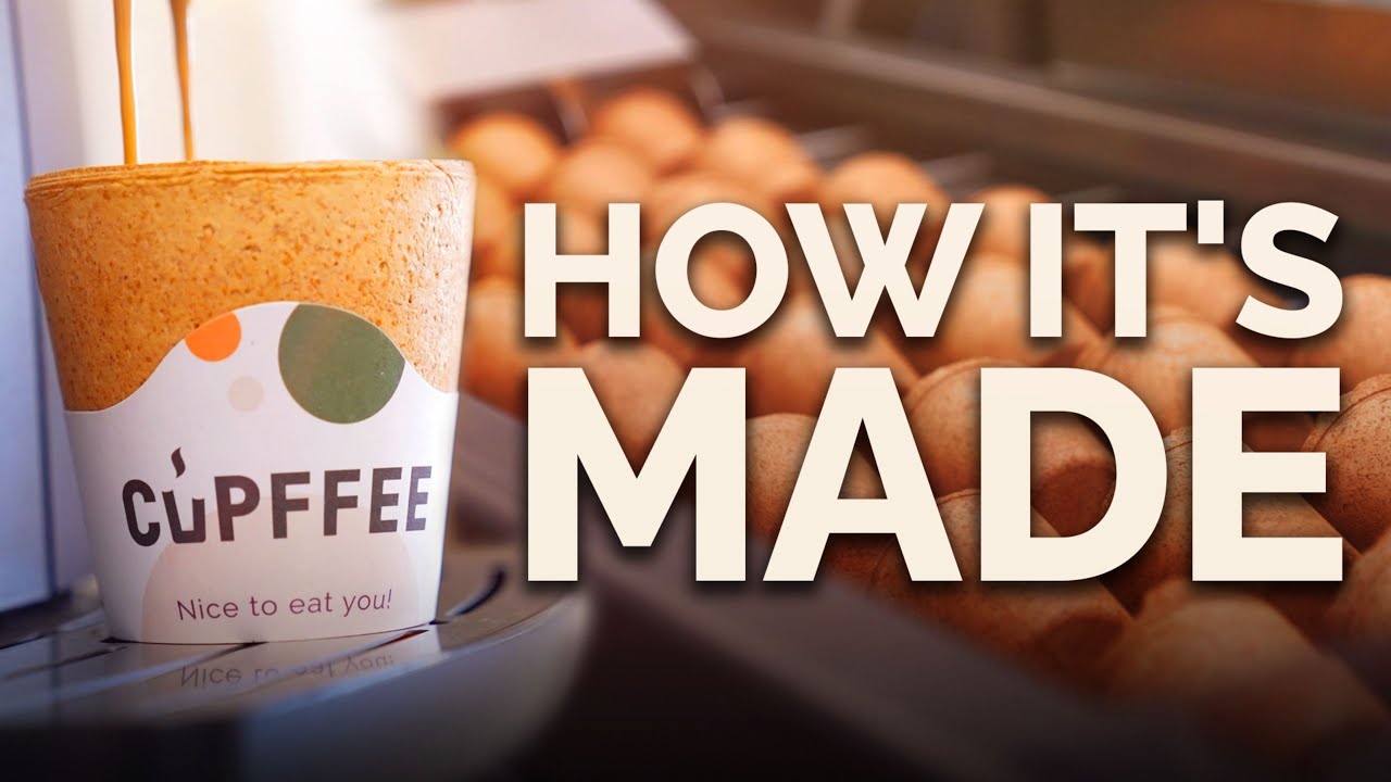 Cupffee: Edible coffee cup developed from oat brand and wheat flour