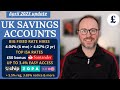 BEST SAVINGS ACCOUNTS: 3.4% easy-access, 4.5% fix, 4.25% ISA &amp; more (April 2023 update)