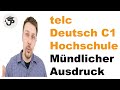 telc Deutsch C1 Hochschule - Mündlicher Ausdruck
