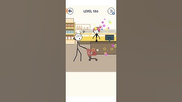 Draw puzzle 2 Level 186 #shorts