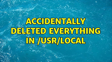 Ubuntu: Accidentally deleted EVERYTHING in /usr/local