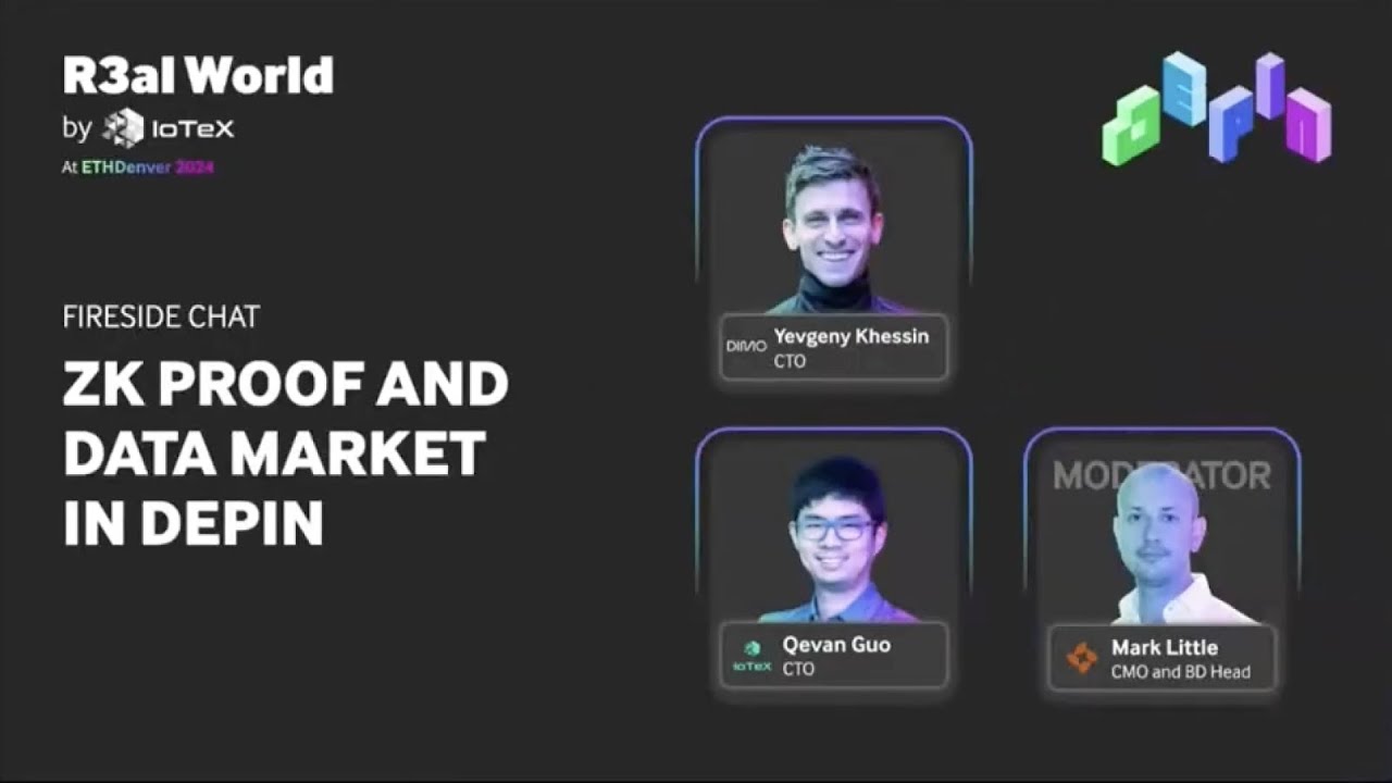 ZK Proofs and Data Markets in DePIN: A Technical Panel