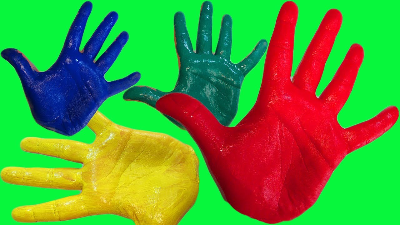 ⁣Учим цвета для самых маленьких Развивающая песня про пальчики Сборник для малышей Пальчиковые краски