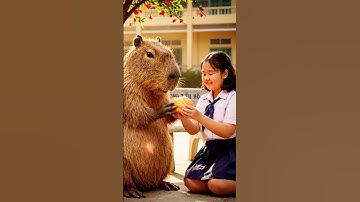 Nhàn ăn ké bánh Mì của Capy  #capybara