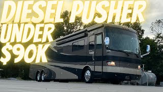 Diesel Pusher Class A Motorhome Under $90k! Check out this 2005 Holiday Rambler Imperial 42PLQ