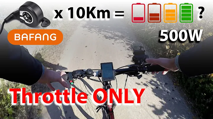 Bafang 10 Km THROTTLE ONLY: How much Battery consumption for BBS02b 500W Mid-drive kit?