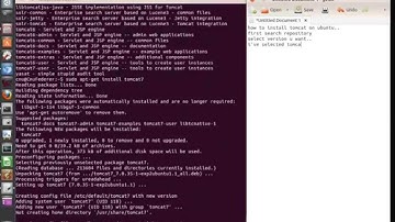How to install and uninstall tomcat on Ubuntu