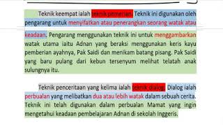 SPOT NOVEL BM SPM TEKNIK PLOT LEFTENAN ADNAN