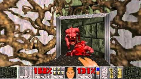 Doom 2 - Map18: The Courtyard (Pistol Start, No Damage)