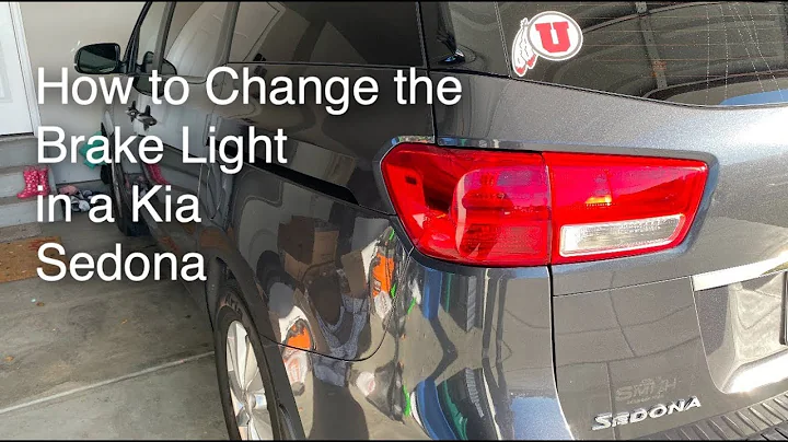 How to change brake light in a KIA Sedona  |  2015 - 2021 | Bulb Replacement | Tail Light Repair