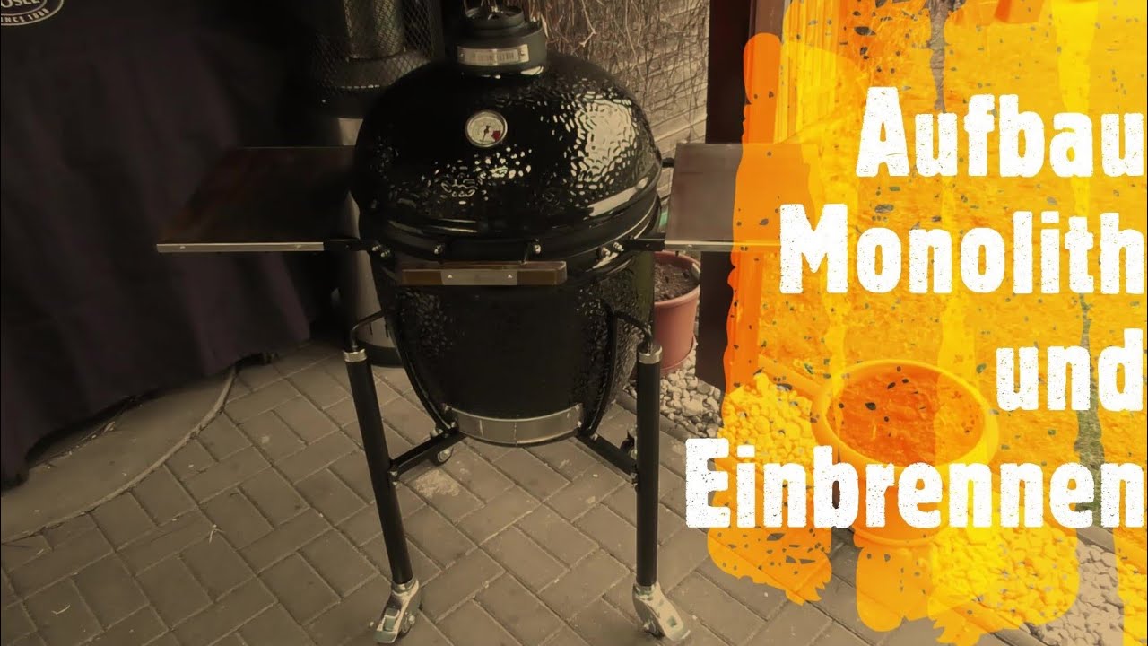 Aufbau  Monolith oder Einzug eines neuen Grills bei   R  und  K  BBQ
