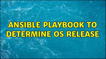 Ansible playbook to determine OS release