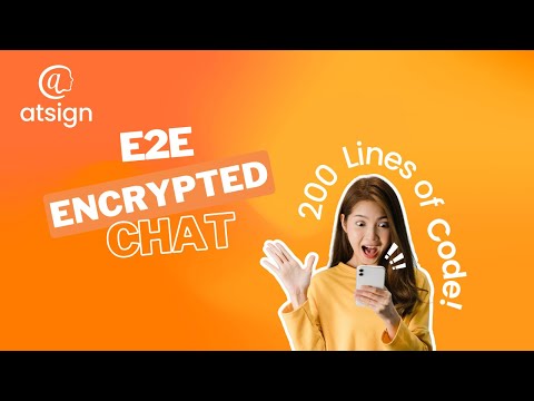 End-to-End Encrypted chat in 200 lines of code - atTalk