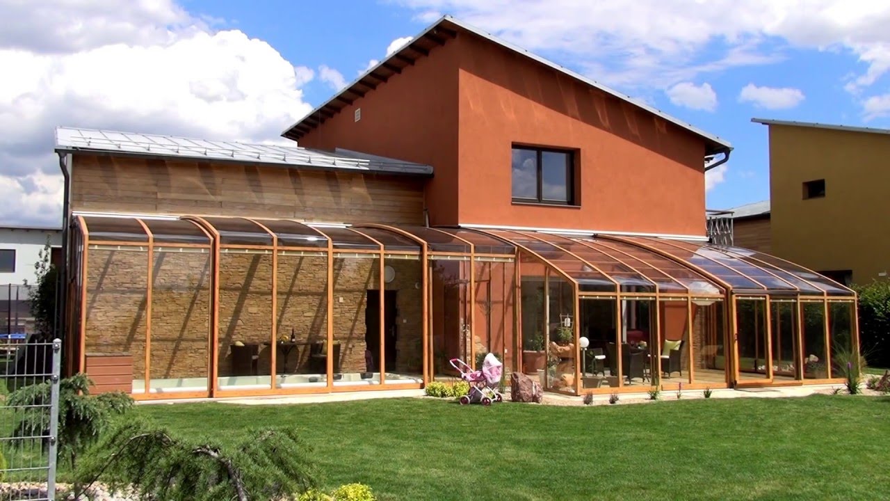 Copertura apribile per terrazzi. settori scorrevoli che funzionano ...