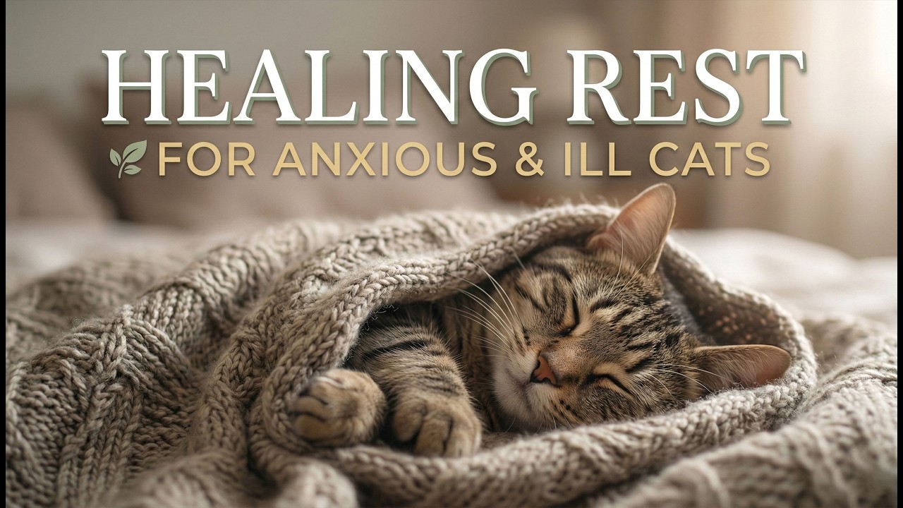 Calming Music for Cats with Anxiety 🌿 Deep Soothing Sounds for Ill & Stressed Cats 🐾 Healing Rest