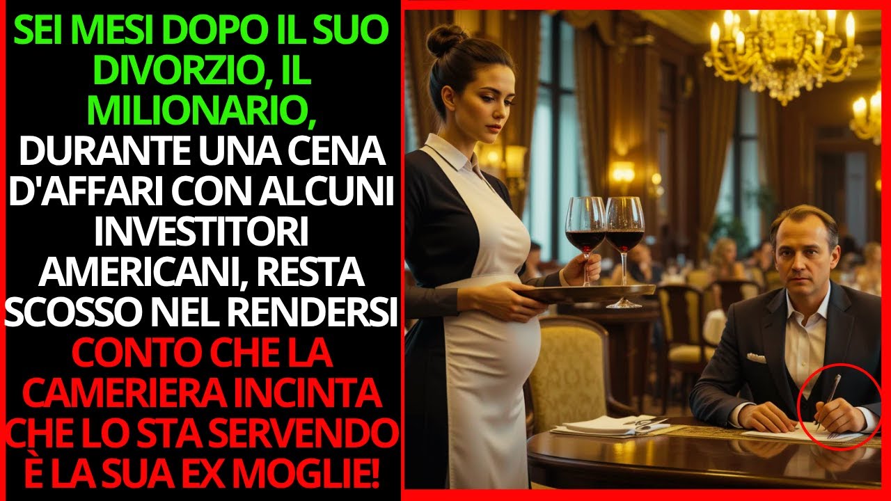 IL MILIONARIO RIMANE SCONVOLTO NEL VEDERE CHI È INCINTA E STA SERVENDO IL SUO TAVOLO!