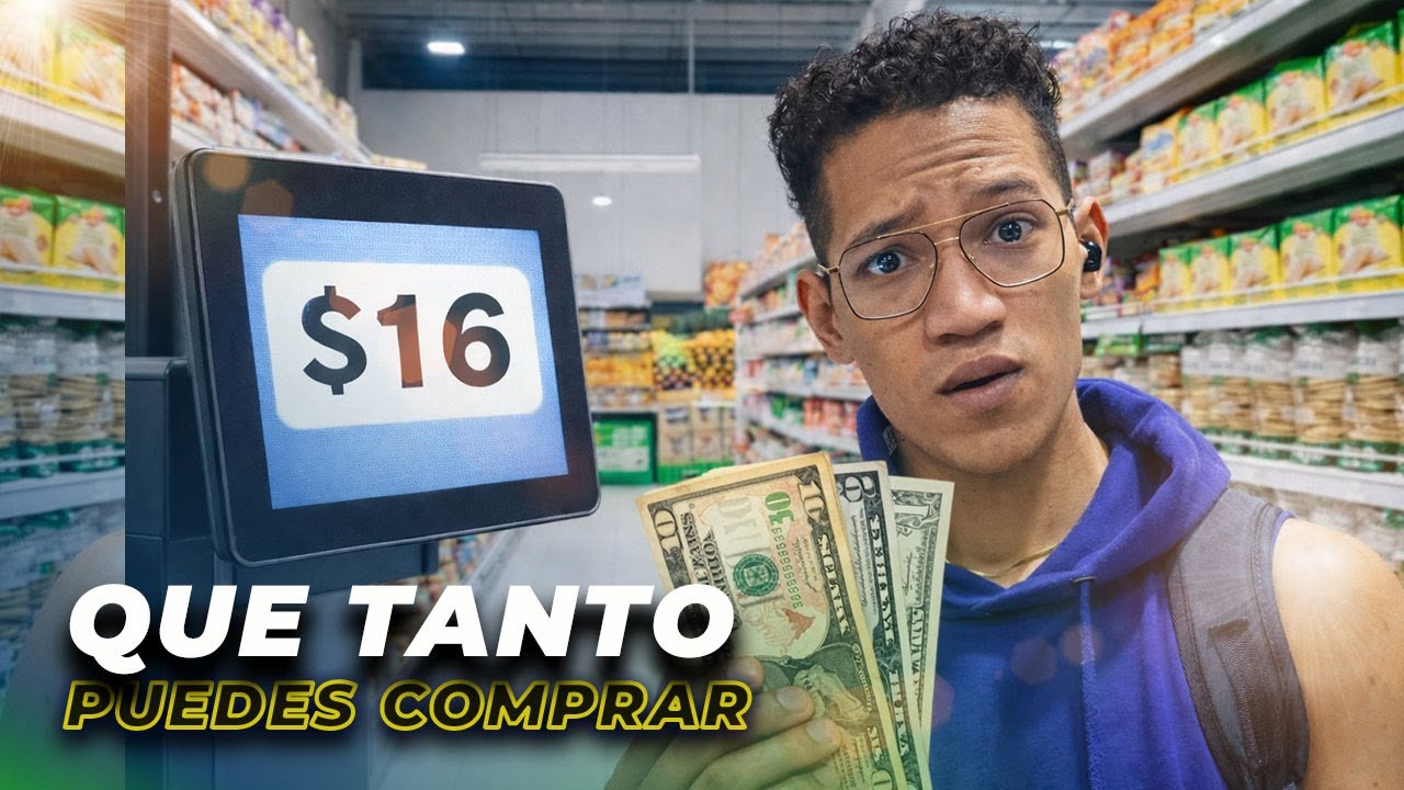 Mercando con solo $16 DÓLARES en Colombia: ¿Para qué alcanza realmente?