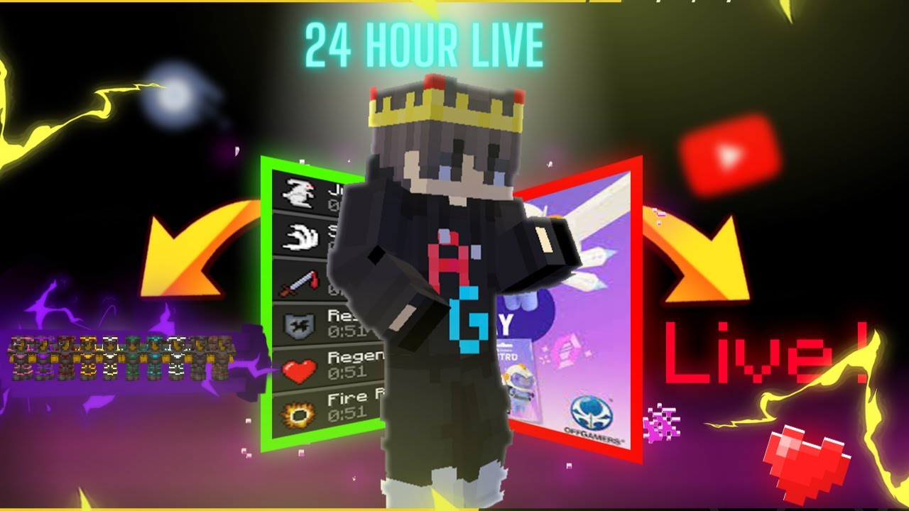 Doing 24 Hour Minecraft Live Stream Challenge - YouTube