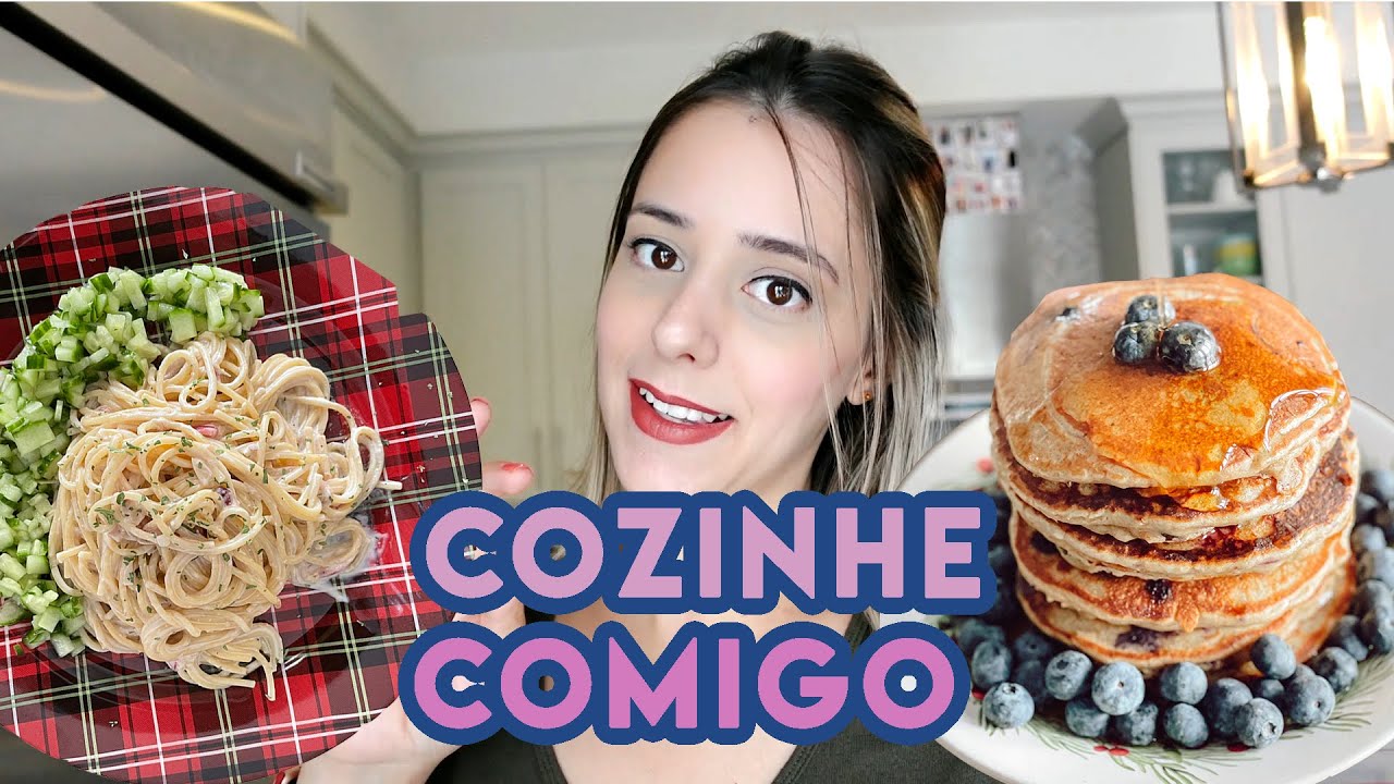 Cozinhe Comigo: fazendo macarrão cremoso de limão e cream cheese + panquecas americanas +wrap
