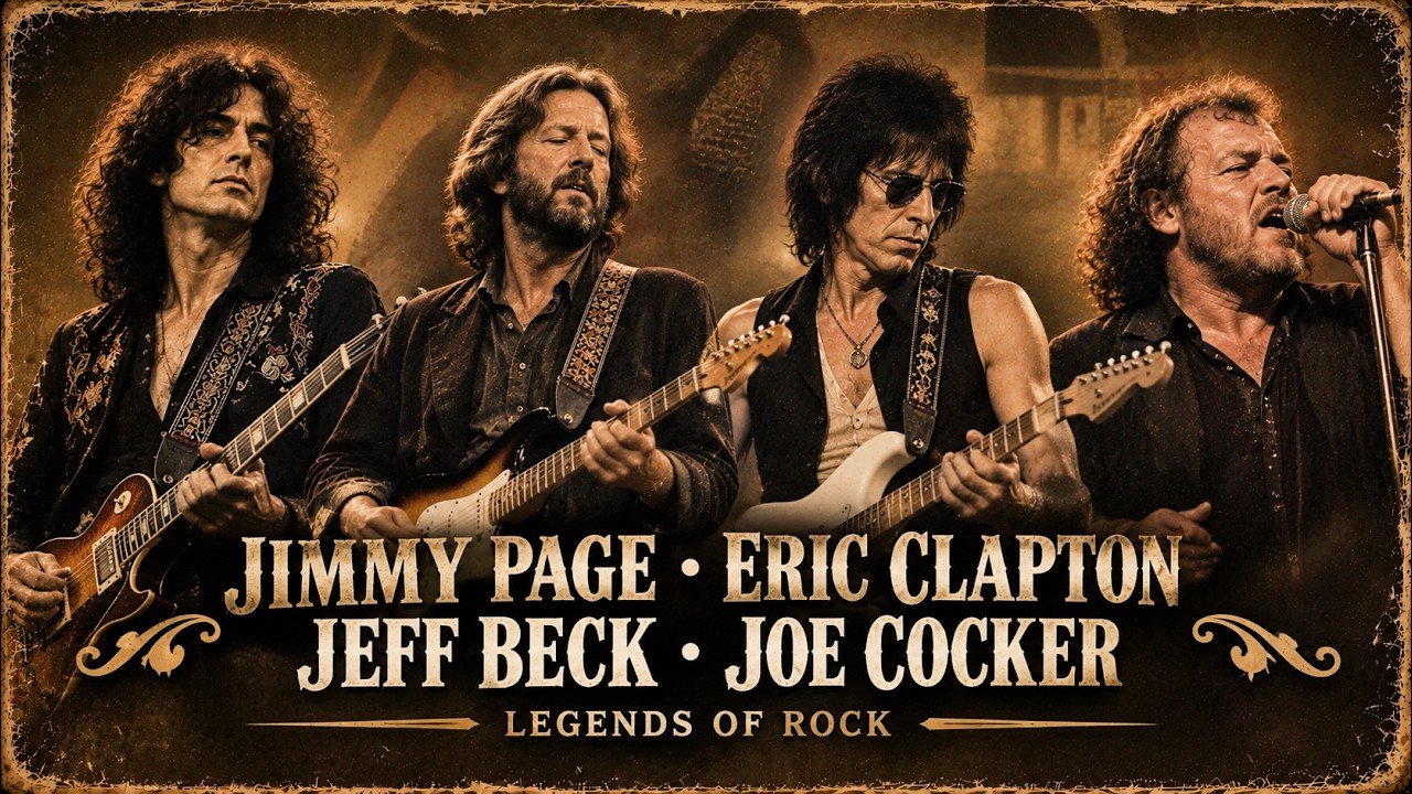 Jimmy Page • Eric Clapton • Jeff Beck • Joe Cocker 🔥 Rock Legends