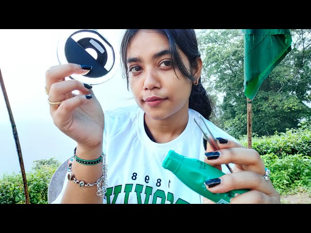 ASMR HINDI- Indian Girl Giving You a Relaxing Head Massage and Lice Check ✅ [Outdoor ASMR]