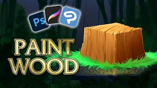 Painting WOOD - Digital Art for Beginners